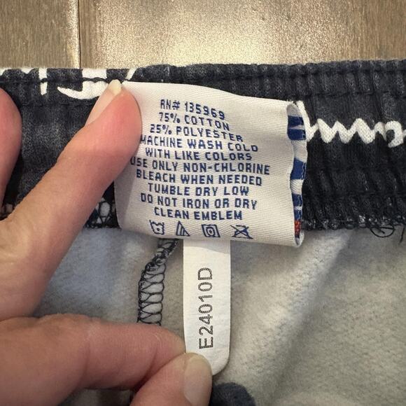 Champion Shorts Mens 2XLT Navy Blue All Over Print Logo Athletic Big Tall - Picture 12 of 13